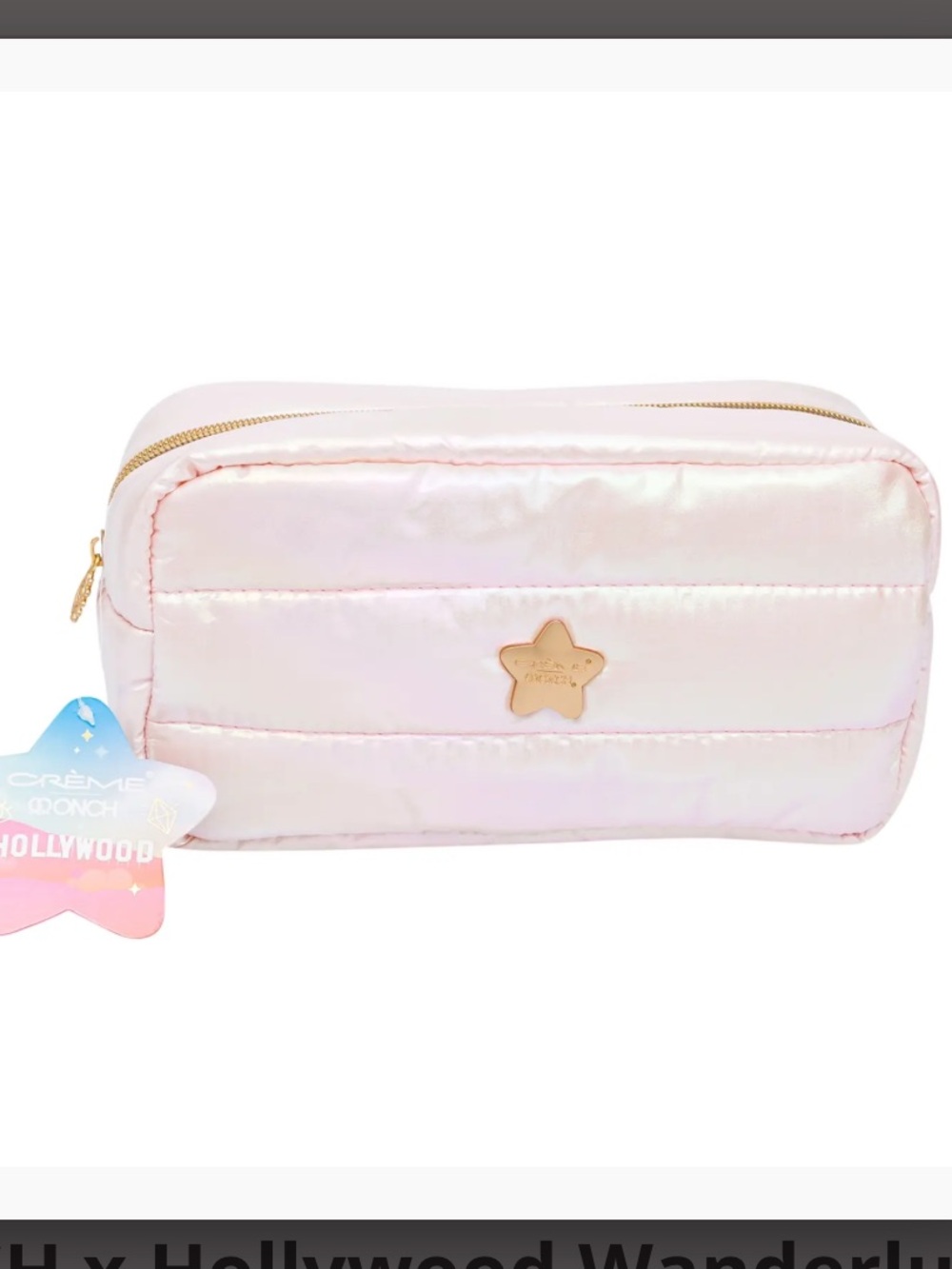 The Crème Shop x ONCH x Hollywood Wanderlust Travel Case Pink NWT - Picture 2 of 4